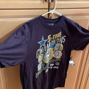 New Dallas Cowboys 5-Time Champions Men’s Large